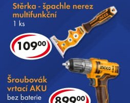 Stěrka - špachtle nerez multifunkční