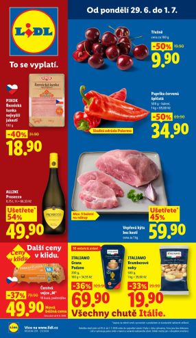 akční leták Lidl 29.6.2026-1.7.2026