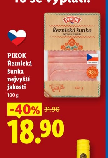 PIKOK Řeznická šunka nejvyšší jakosti