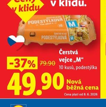 Čerstvá vejce M