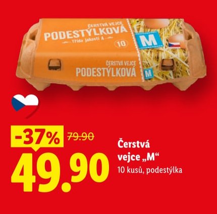 Čerstvá vejce M 10 kusů