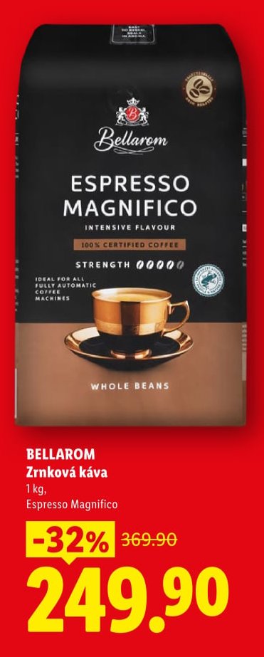 BELLAROM Zrnková káva Espresso Magnifico