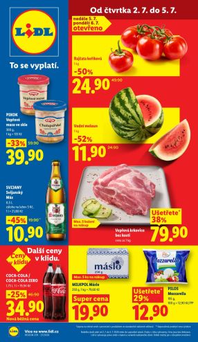 akční leták Lidl 2.7.2026-5.7.2026