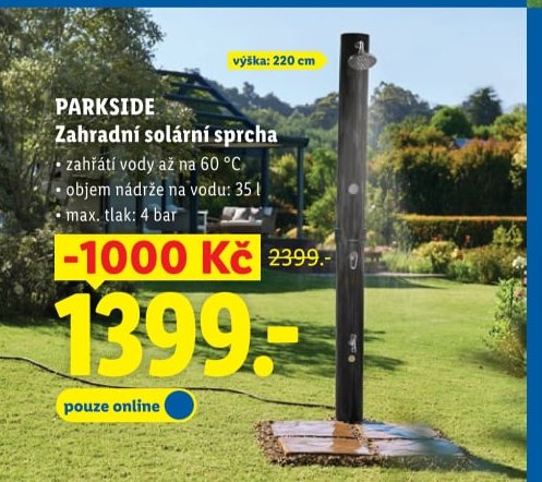 PARKSIDE Zahradní solární sprcha