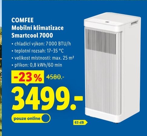 COMFEE Mobilní klimatizace Smartcool 7000