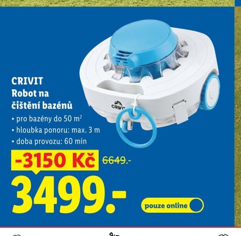 CRIVIT Robot na čištění bazénů