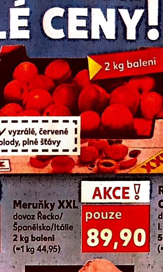 Meruňky XXL
