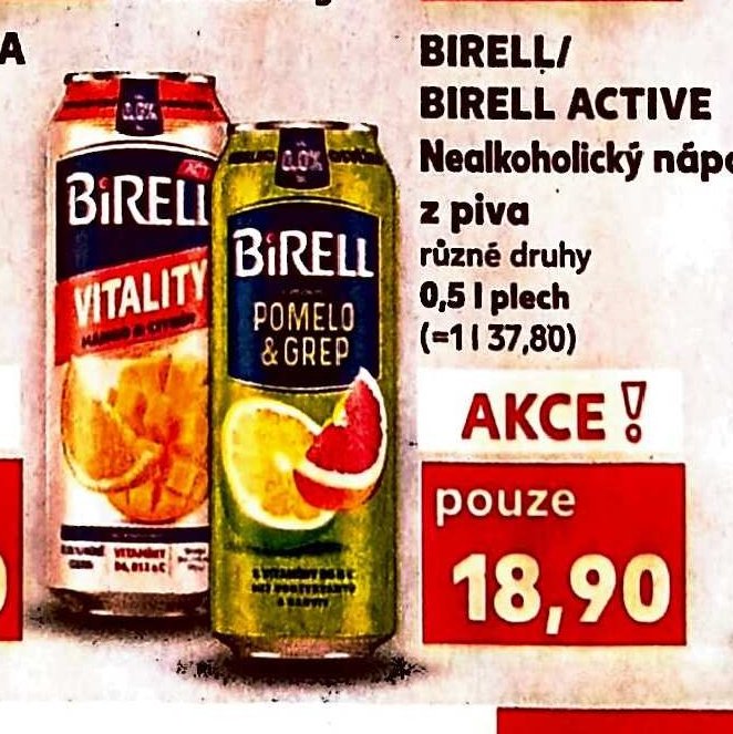 Birell / Birell Active nealkoholický nápoj