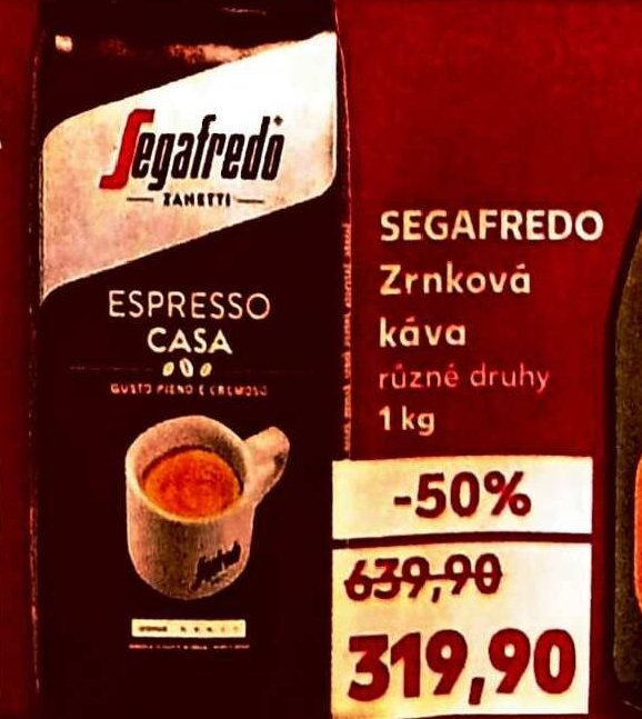 Segafredo Zrnková káva