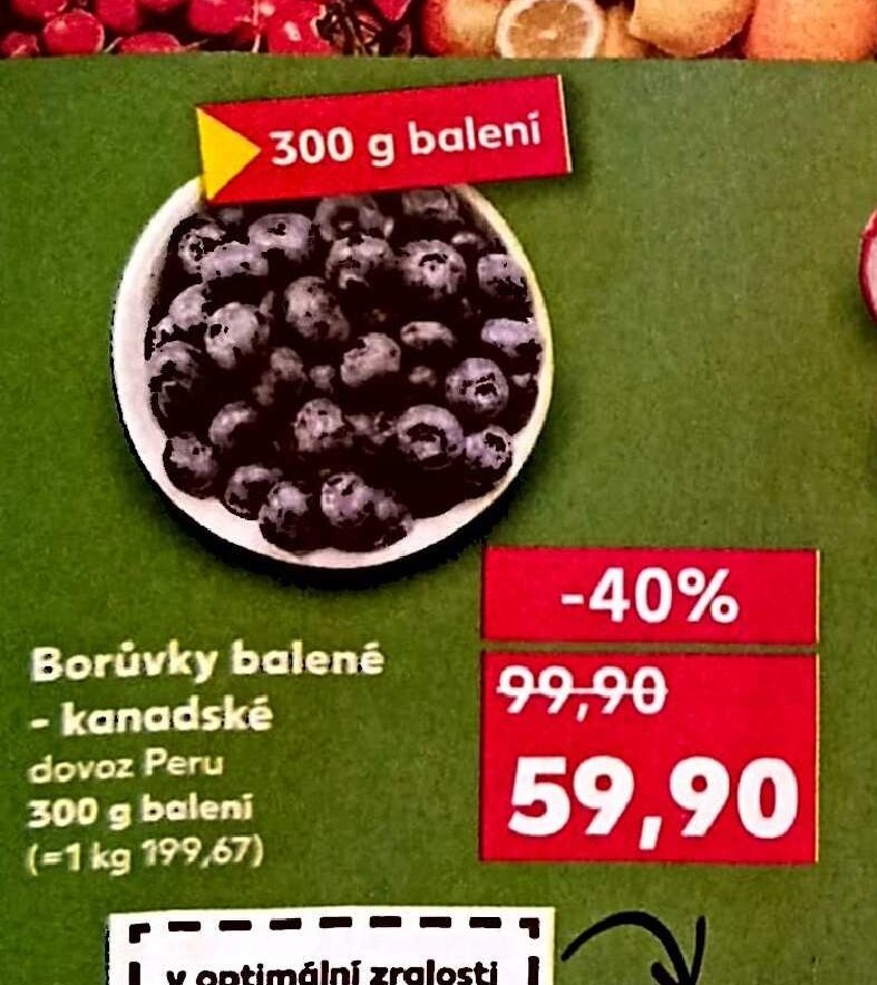 Borůvky balené