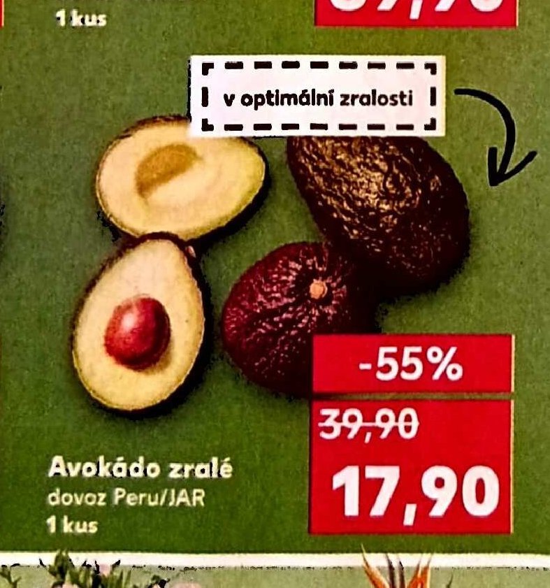 Avokádo zralé