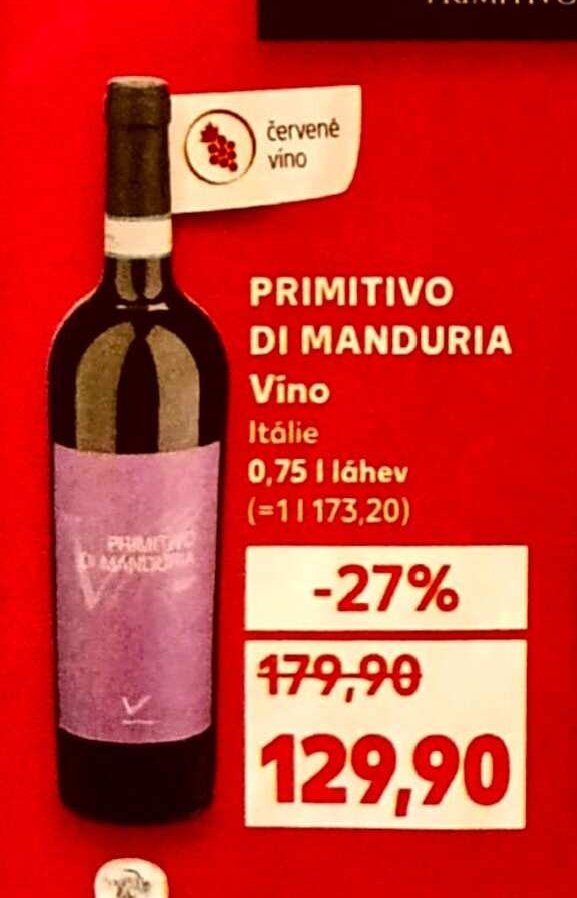 PRIMITIVO DI MANDURIA Víno