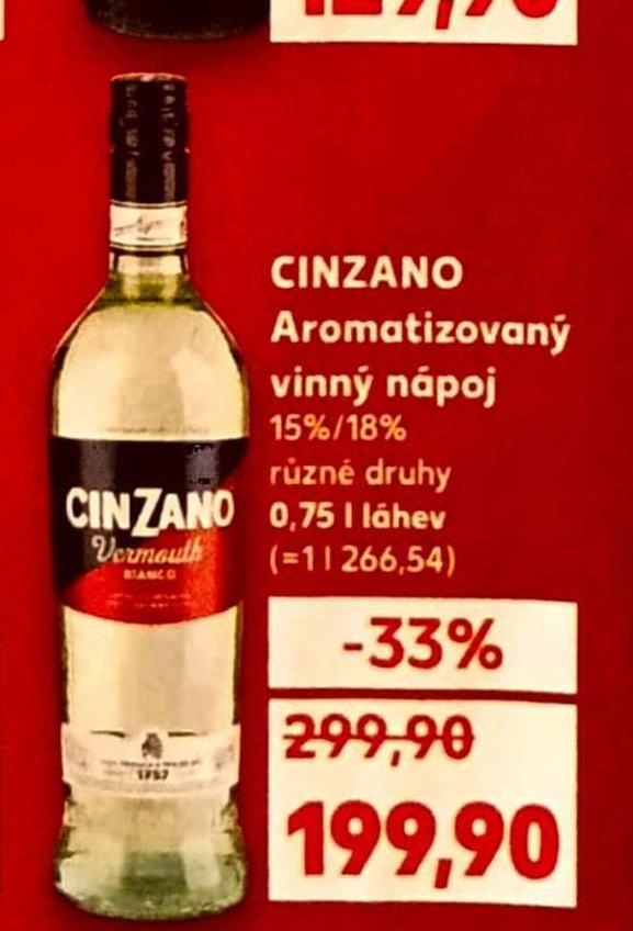 CINZANO Aromatizovaný vinný nápoj