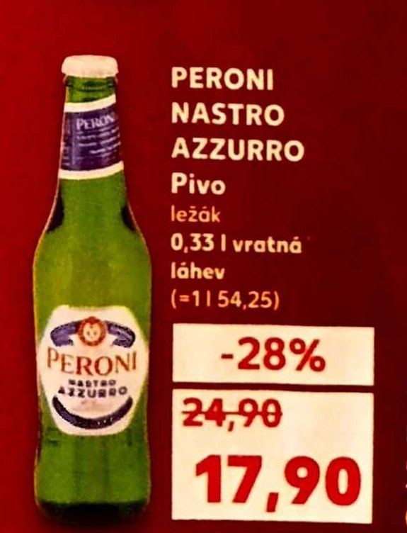 PERONI NASTRO AZZURRO Pivo