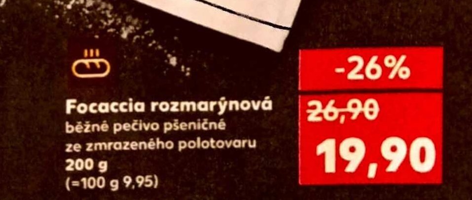 Focaccia rozmarýnová