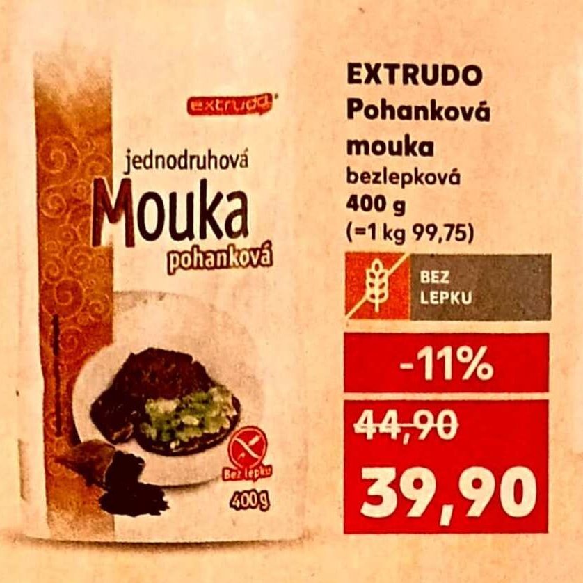 EXTRUDO Pohanková mouka bezlepková