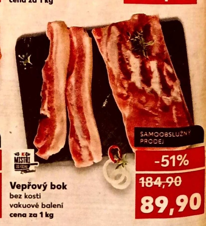 Vepřový bok bez kosti