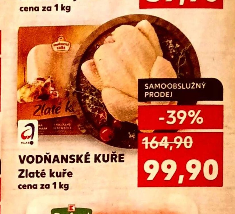Vodňanské kuře Zlaté kuře