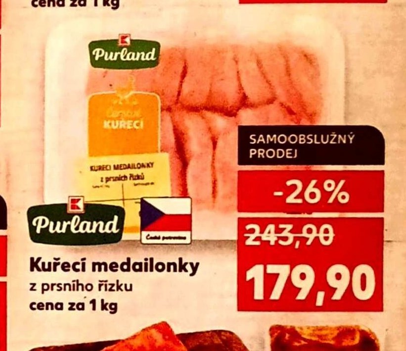 Purland Kuřecí medailonky z prsního řízku