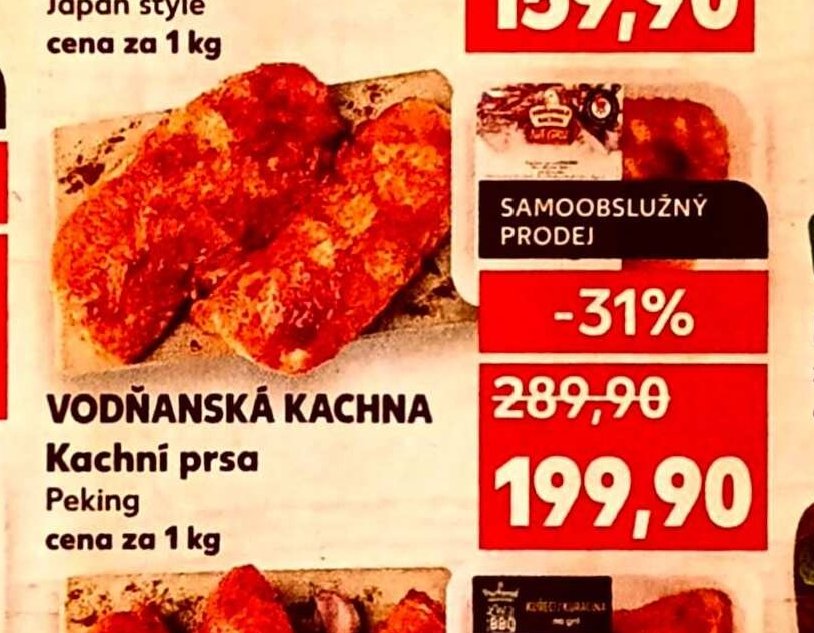 Vodňanská kachna Kachní prsa Peking
