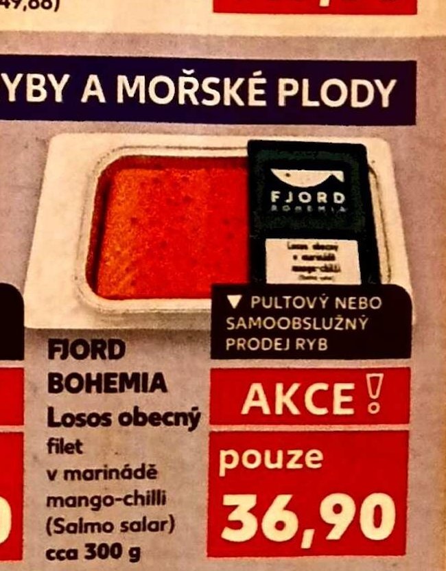 Fjord Bohemia Losos obecný filet