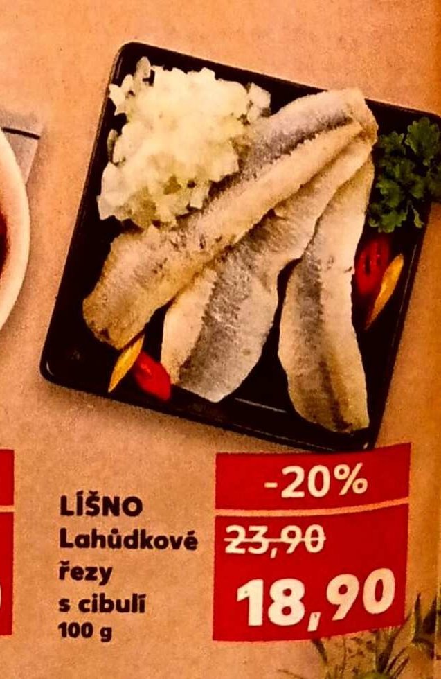 LÍŠNO Lahůdkové řezy s cibulí