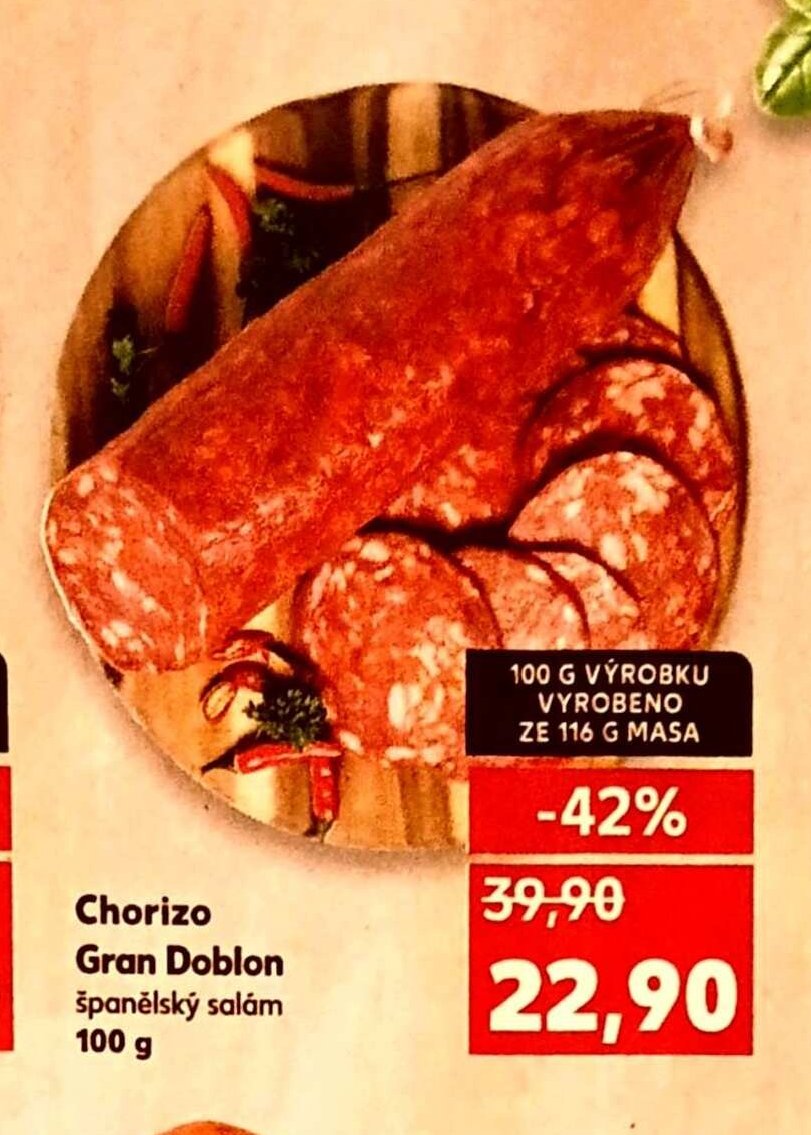 Chorizo Gran Doblon španělský salám