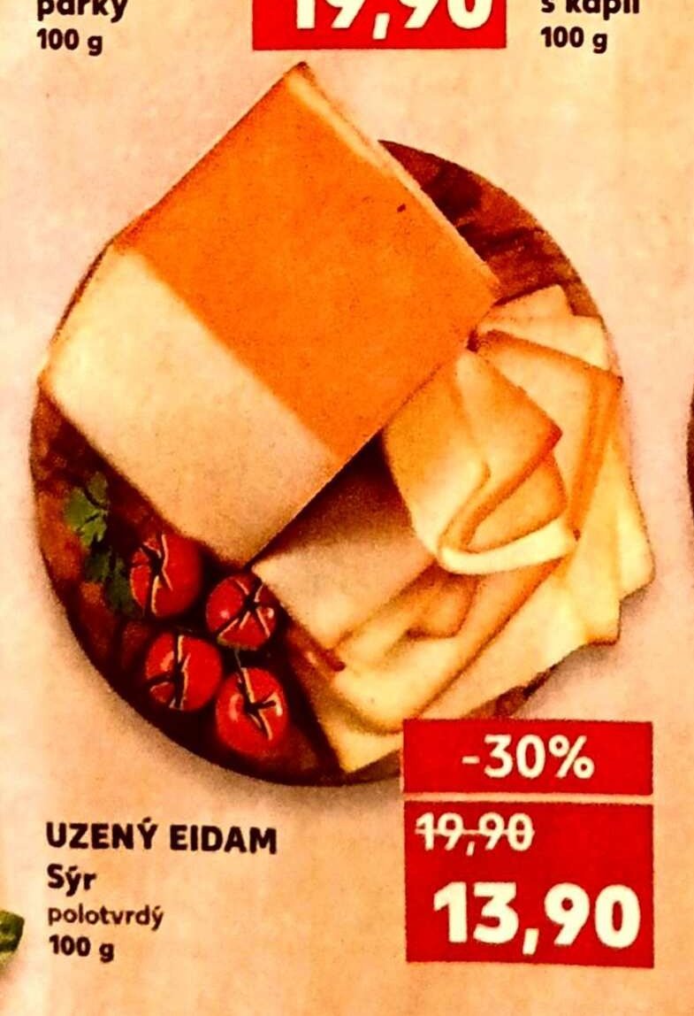 Uzený eidam sýr polotvrdý