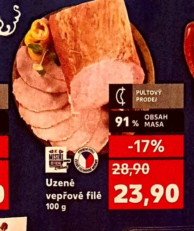 Uzené vepřové filé