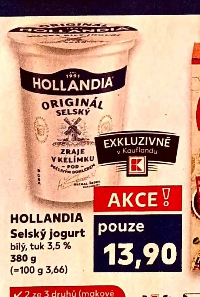 HOLLANDIA Selský jogurt