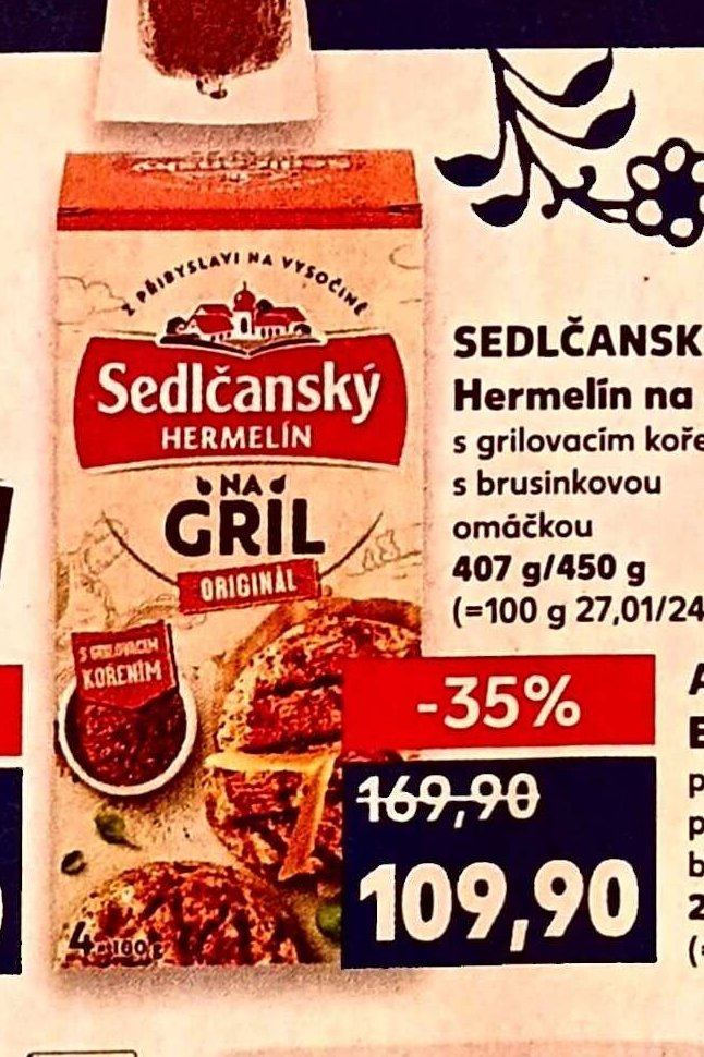 SEDLČANSKÝ Hermelín na gril