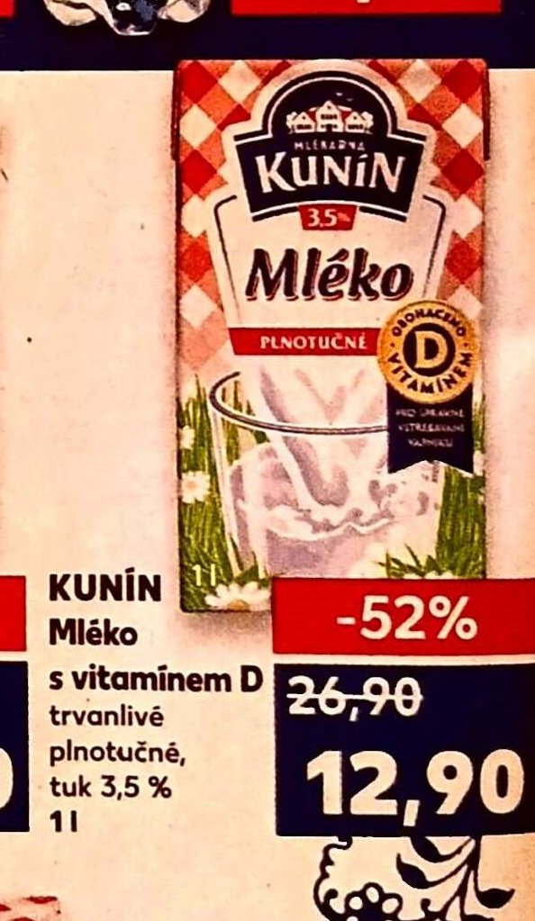 KUNÍN Mléko