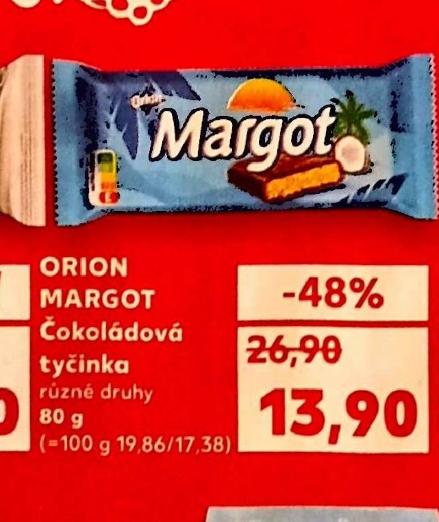 Orion Margot Čokoládová tyčinka různé druhy 80 g