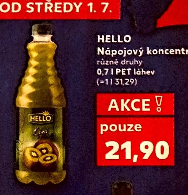 HELLO Nápojový koncentrát