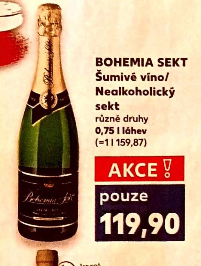 BOHEMIA SEKT Šumivé víno/Nealkoholický sekt