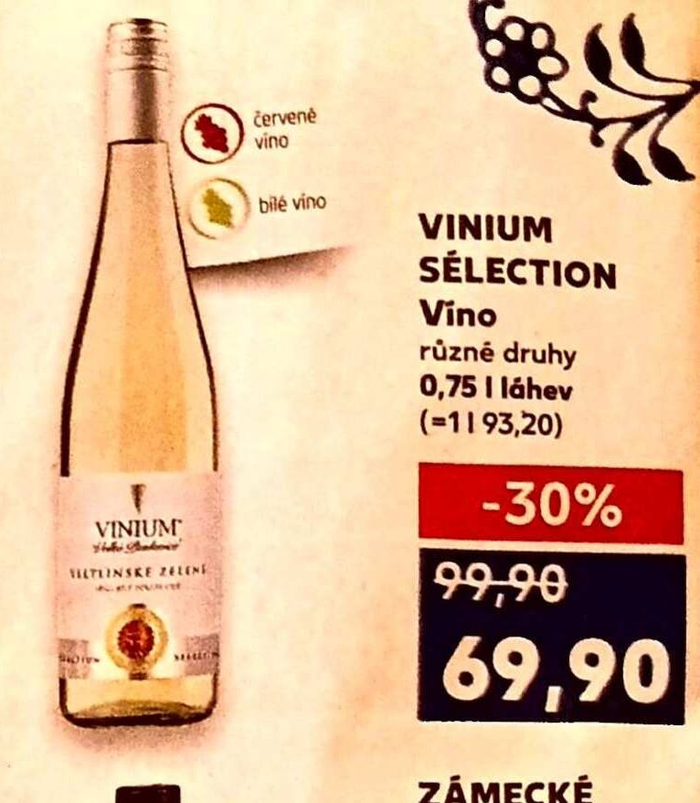 VINIUM SÉLECTION Víno