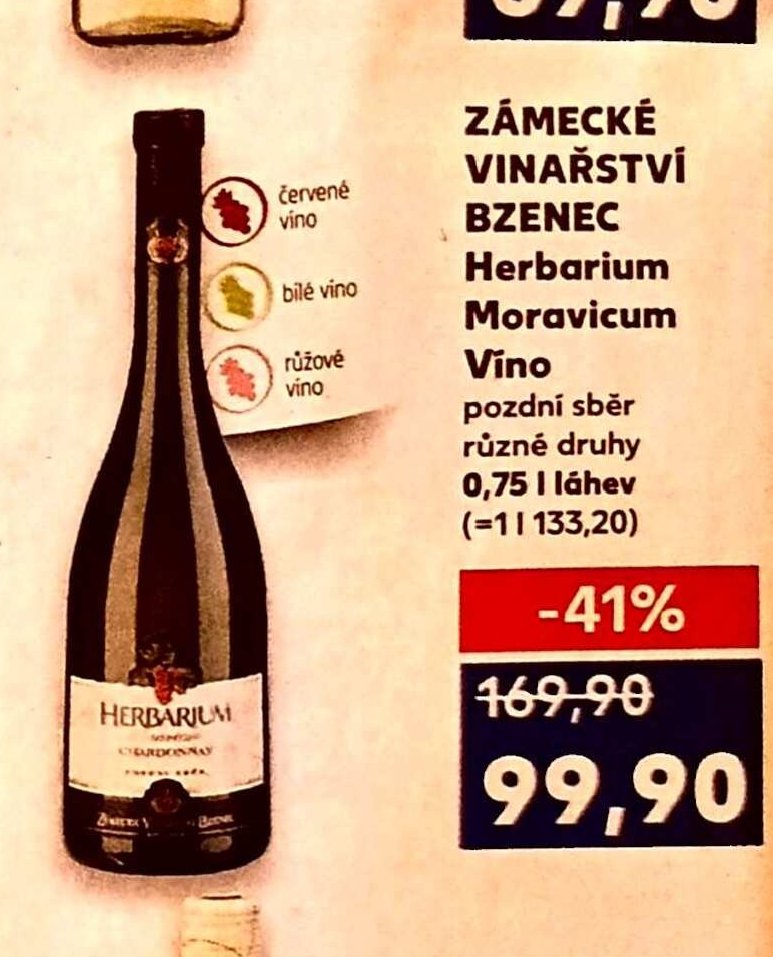 ZÁMECKÉ VINAŘSTVÍ BZENEC Herbarium Moravicum Víno