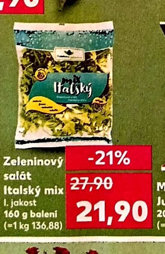 Zeleninový salát Italský mix