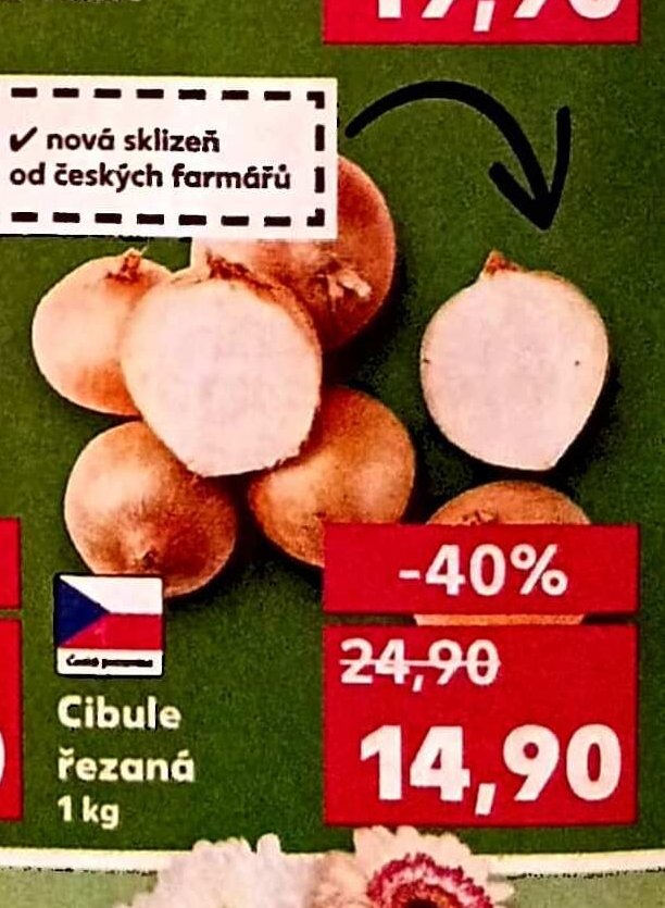 Cibule řezaná
