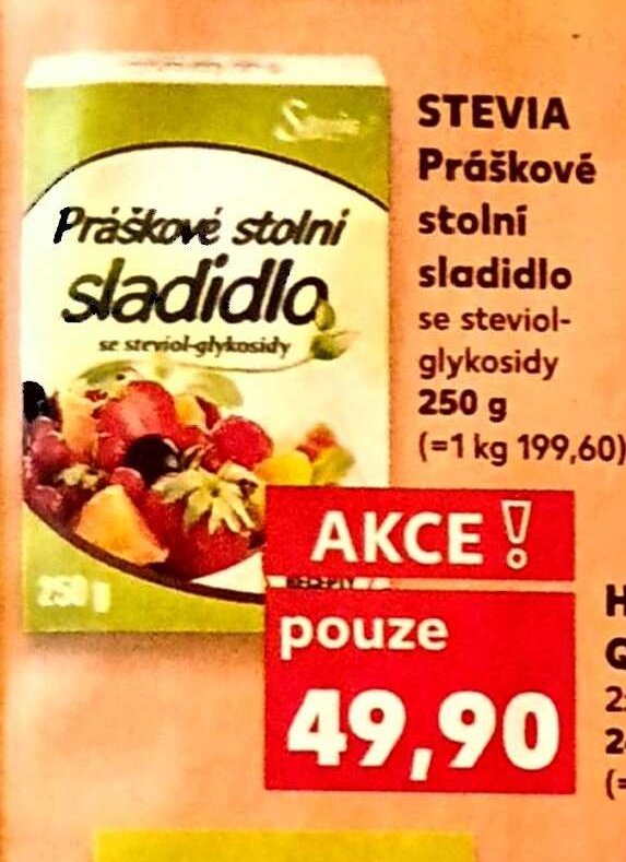 STEVIA Práškové stolní sladidlo