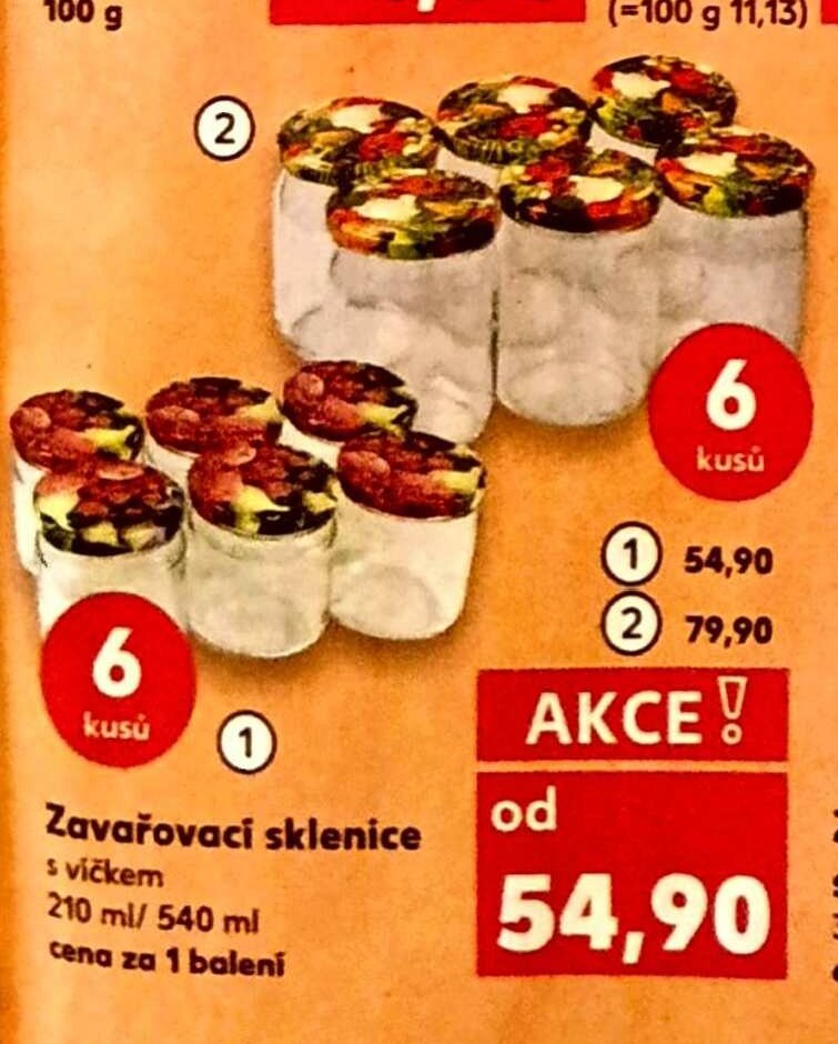 Zavařovací sklenice s víčkem