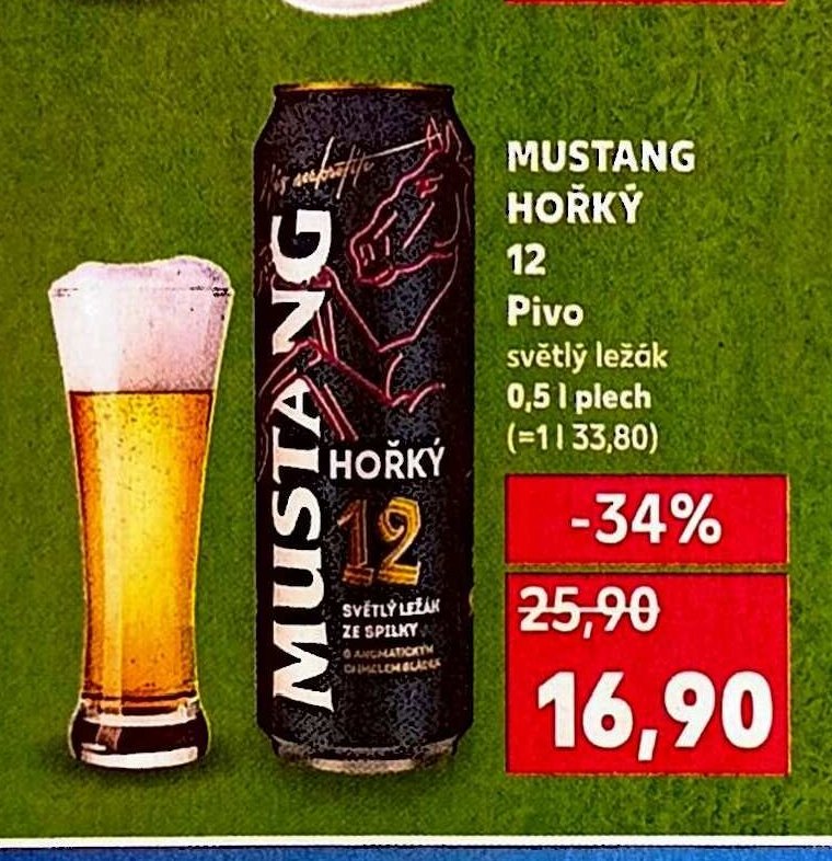 Mustang Hořký 12 Pivo