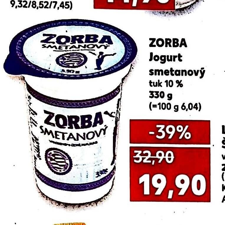 ZORBA Jogurt smetanový