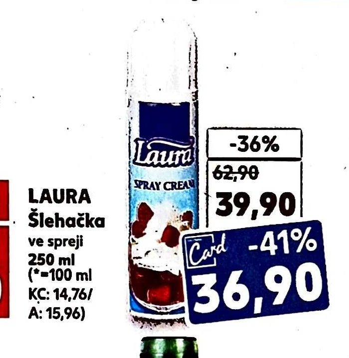 LAURA Šlehačka ve spreji