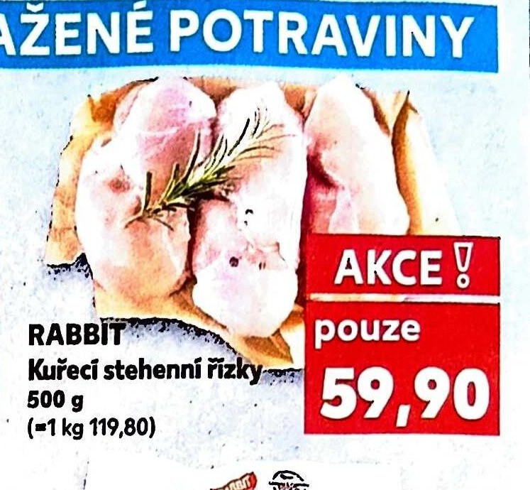 RABBIT Kuřecí stehenní řízky