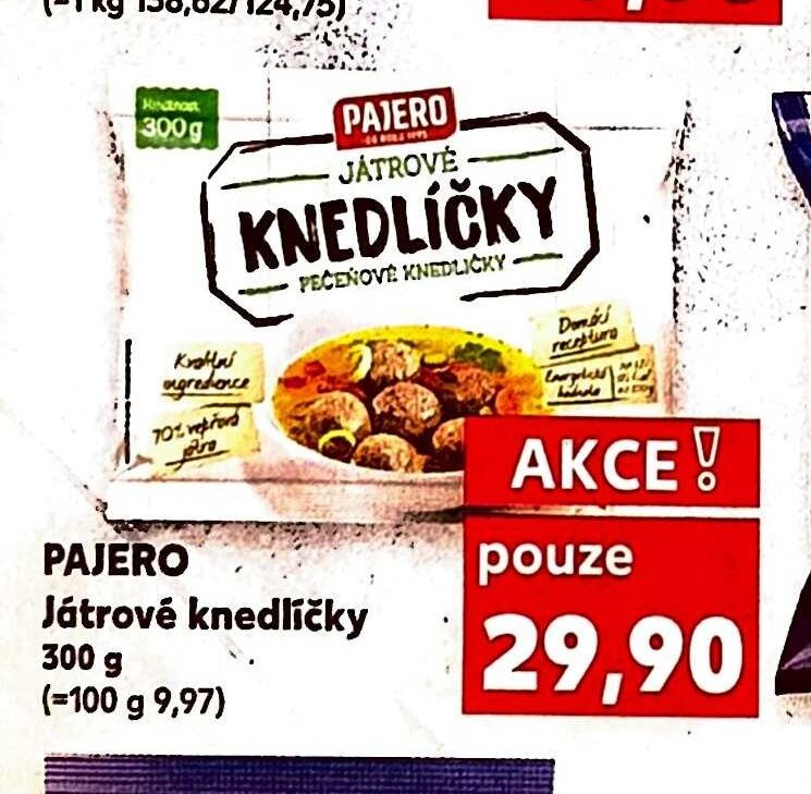 PAJERO Játrové knedlíčky