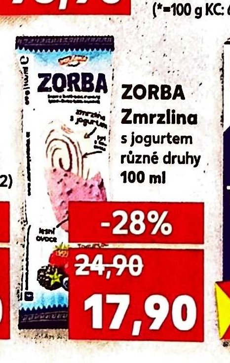 ZORBA Zmrzlina s jogurtem různé druhy
