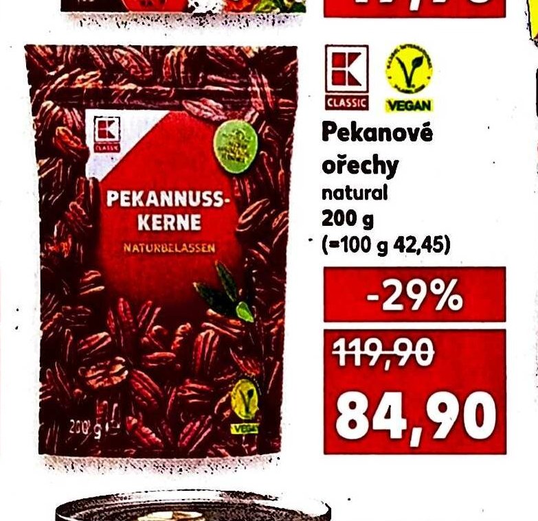 Pekanové ořechy natural