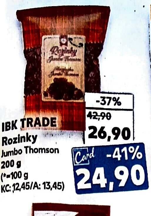 IBK TRADE Rozinky Jumbo Thomson