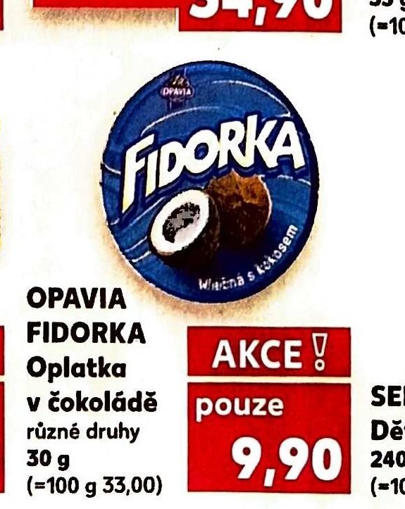 OPAVIA FIDORKA Oplatka v čokoládě